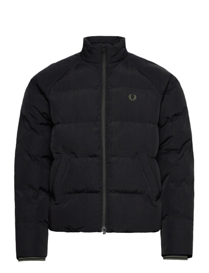 Fred Perry Raglan Sleeve Padded Jkt - Black - XXL