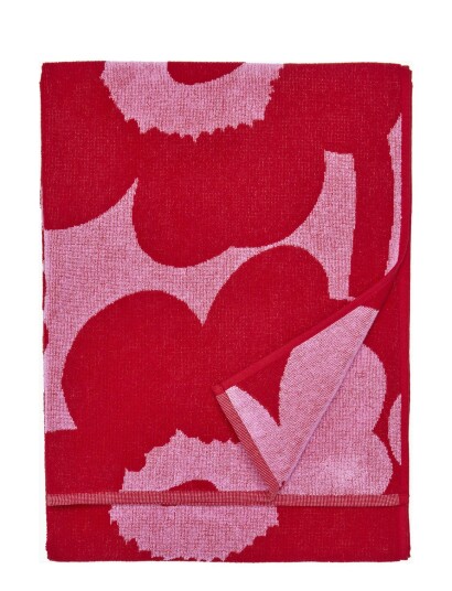 Marimekko Unikko Bath Towel 70X150 Cm Red Marimekko Home PINK/RED 70X150CM