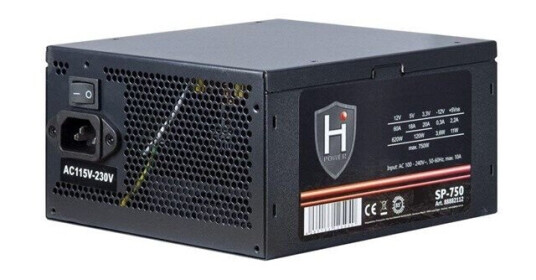 Inter-Tech HiPower SP-750 Strømforsyning (PSU) - 750 Watt - 120 mm - 80 Plus