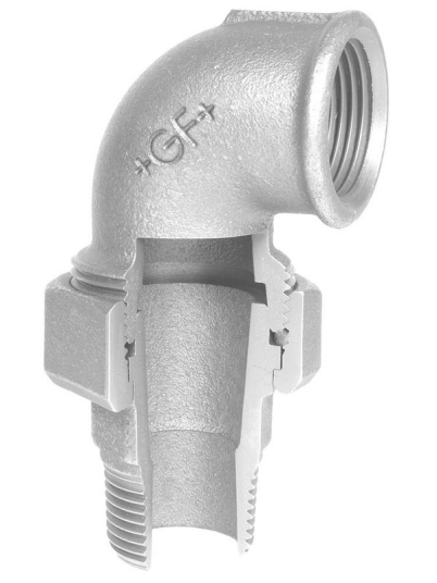 Georg-Fischer Union elbow galvanized conical for m 1