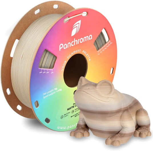 Polymaker Panchroma Gradient Matte Pla Cappuccino Polymaker Panchroma Gradient Matte Pla Cappuccino