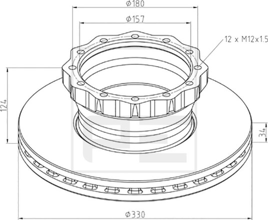 Bremseskive PETERS ENNEPETAL 036.131-00A
