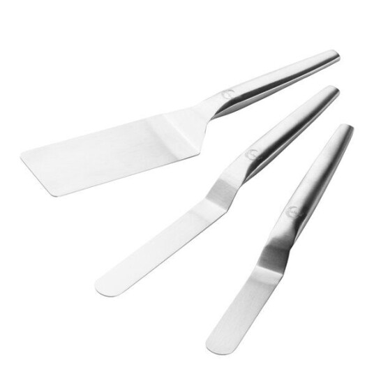Plate It Spatel 30/30/24 cm 3 stk stål Plate It Spatel 30/30/24 cm 3 stk stål