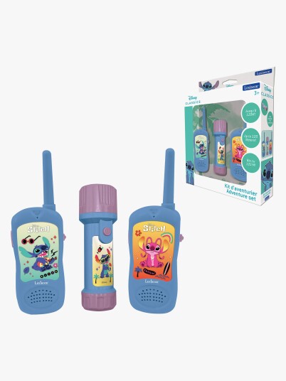 Disney Stitch Walkietalkier & Lommelykt 120 m Disney Stitch Walkietalkier & Lommelykt 120 m