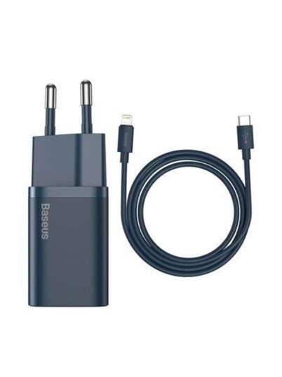 Baseus Super Si Quick Charger 1C 20W with USB-C cable for Lightning 1m (blue)