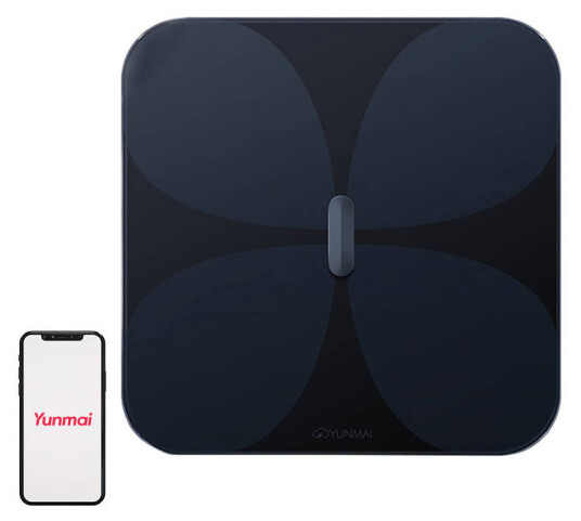 Yunmai Pro Smart Badevekt   Bluetooth Maks 180kg 13 Kroppsanalyser   Svart