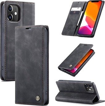 Caseme 013 Series iPhone 12 Mini Lommebok-deksel - Svart