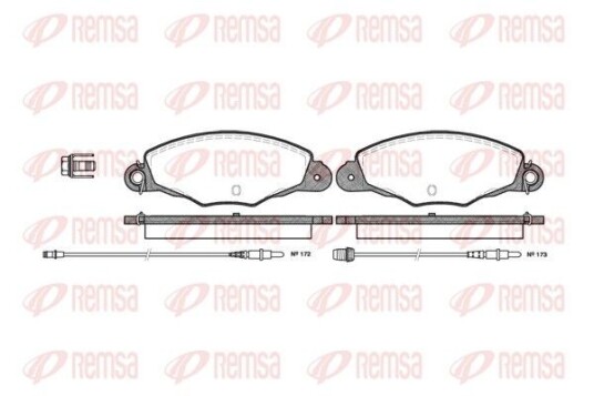 Bremseklosser REMSA 0659.04 Bremseklosser REMSA 0659.04