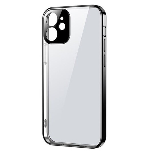 Joyroom New Beauty Series ultra thin case with electroplated frame for iPhone 12 Pro black (JR BP743)