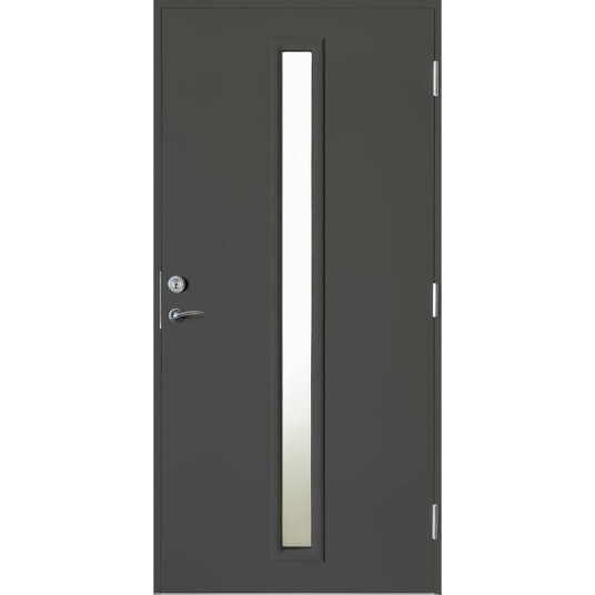 Harmonie Ytterdør strand 90x210 høyre s7500 n m/sotet glass