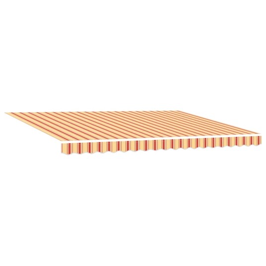 Manuell Uttrekkbar Markise med LED i gul og oransje 450x300 cm