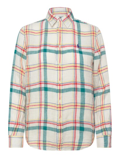 Polo Ralph Lauren Classic Fit Plaid Linen Shirt Multi/patterned L