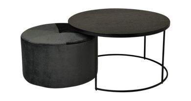 Nordic Furniture Group Sofabord & Puff Pisa, sett med 2 1640726-01-0