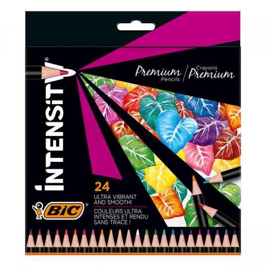 BIC Intensity Premium Fargeblyanter 24-pakke