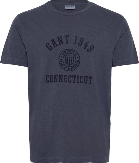 GANT Tonal Print Ss Tshirt   Navy   L