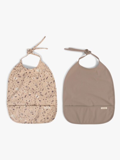 Filibabba Little Wonders Smekke 2-Pakk i Warm Grey