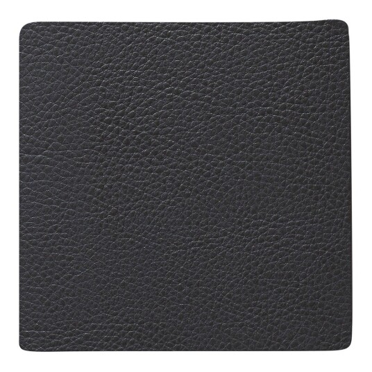 Lind DNA Leather Serene Square glassunderlag 10x10 cm anthracite Lind DNA Leather Serene Square glassunderlag 10x10 cm anthracite