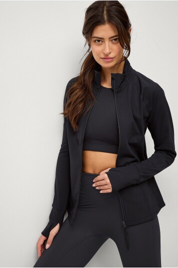 Ellos Studio Treningsjakke Warm Full Zip Core Svart