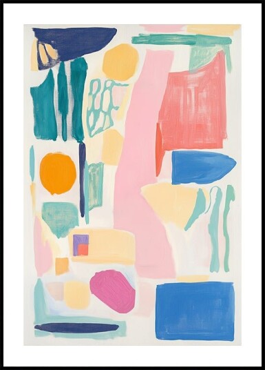 Abstract Colorful Geometry Plakat Plakat / 21x30cm