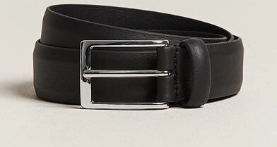 Anderson's Double Nappa Calf 3 cm Belt Black