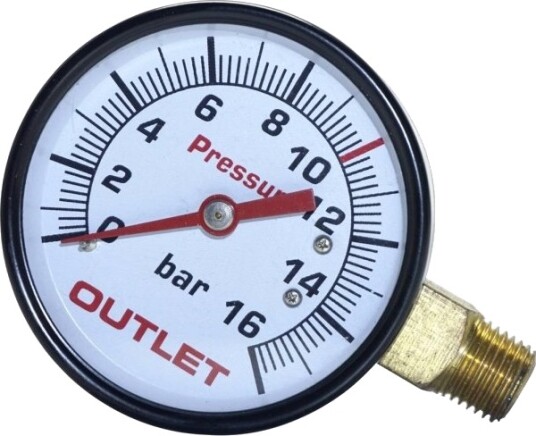 Aerotec Manometer 9052069 Tilkobling (Manometer) 1/4 Utvendig Gjenger 1 Stk Aerotec Manometer 9052069 Tilkobling (Manometer) 1/4 Utvendig Gjenger 1 Stk