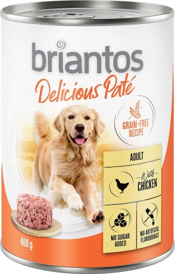 Briantos Delicious Paté Våtfôr Kylling 24x400g