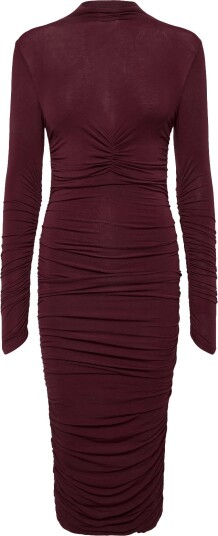Bardot Amera Knit Midi Dress BURGUNDY 34