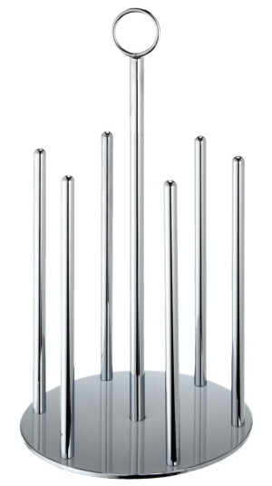PULSIVA Skåldispenser Chanson; 25.5 cm (H); Sølvfarge