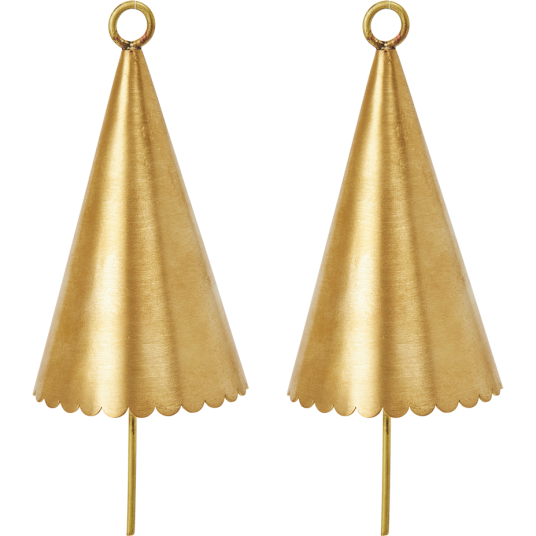 Ferm Living Cone Bjelle 2 pk Messing