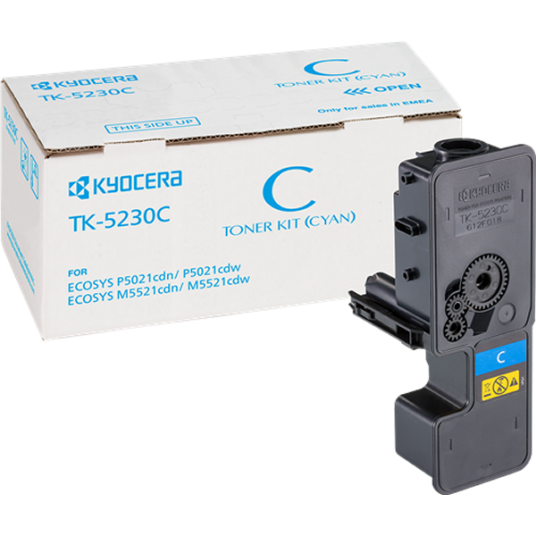 Kyocera TK-5230 C lasertoner - 1T02R9CNL0 Original - Cyan 2200 sider