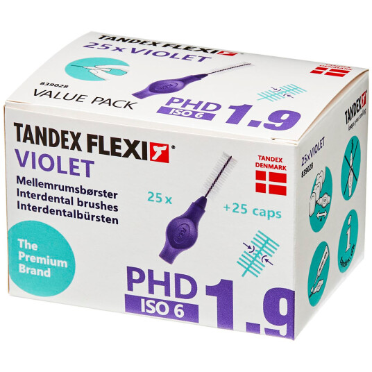 Tandex Flexi 25 stk. Spaltebørster ISO 6 VIOLET
