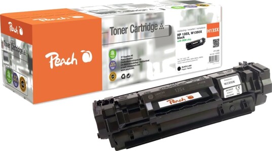 Peach-tonerkassetter som passer HP 135X Lasertoner Svart W1350X