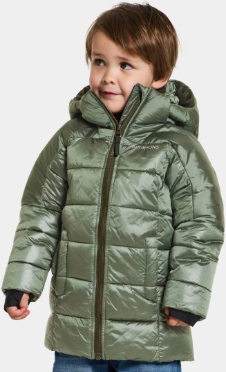 Didriksons Kids' Tajgan Parka Deep Green 110, Deep Green Didriksons Kids' Tajgan Parka Deep Green 110, Deep Green