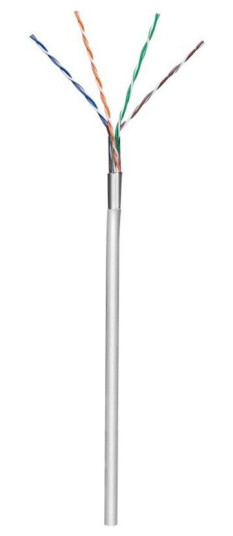 CAT 5e network cable F/UTP grey 100 m - CCA cop CAT 5e network cable F/UTP grey 100 m - CCA cop