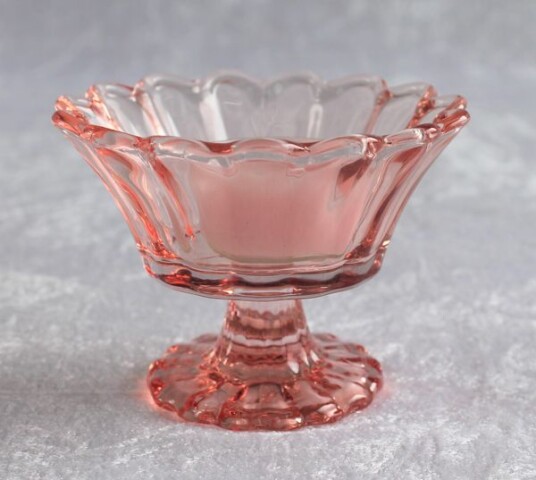 Telysholder med stett rosa/aprikos fra Edelweiss