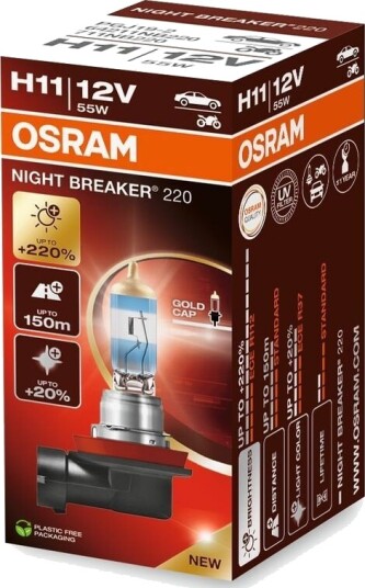OSRAM 64211NB220 Lyspære, fjernlys