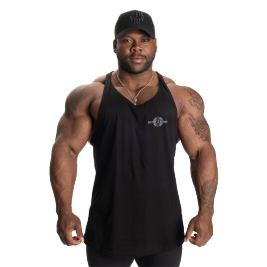 BETTER BODIES MEN Better Bodies Essential T-back V2, sort singlet BETTER BODIES MEN Better Bodies Essential T-back V2, sort singlet
