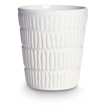 Stripes Kopp 30 cl 10 x 8 cm Hvit
