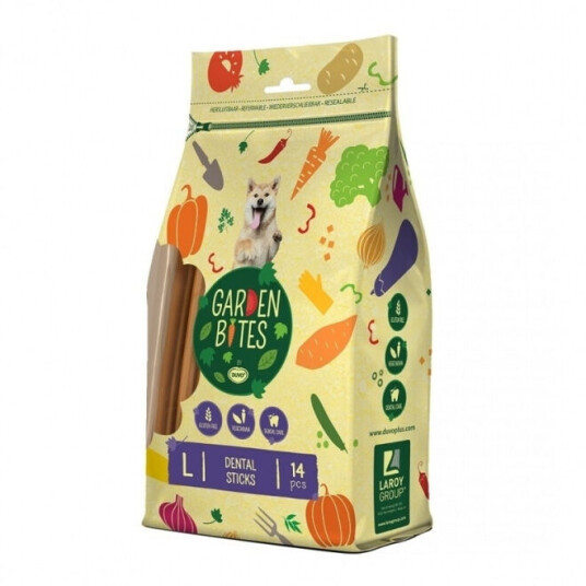 Duvo+ Garden Bites Dental Sticks Stores 420g tannrensepinner for hunder Duvo+ Garden Bites Dental Sticks Stores 420g tannrensepinner for hunder