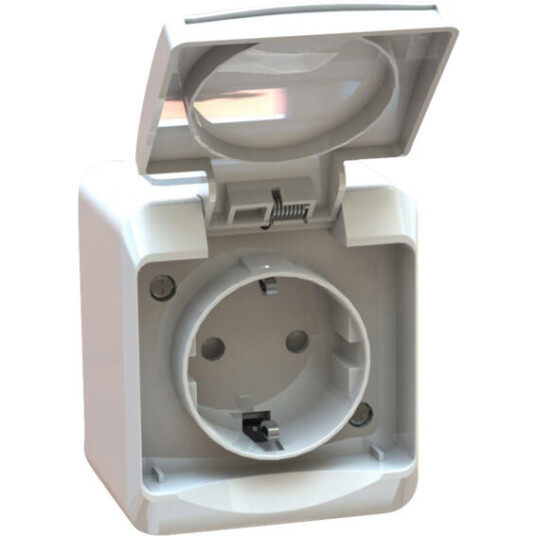 Egant ENKEL STIKK M/LOKK, PÅVEGG IP44 - 1506008 Egant ENKEL STIKK M/LOKK, PÅVEGG IP44 - 1506008