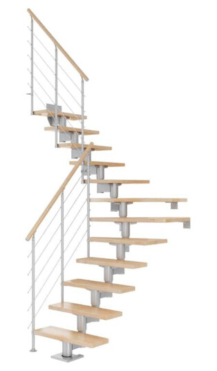 Plassbesparende Trapp Dolle Cork Bøk 1/4-Sving Style6 Plassbesparende Trapp Dolle Cork Bøk 1/4-Sving Style6