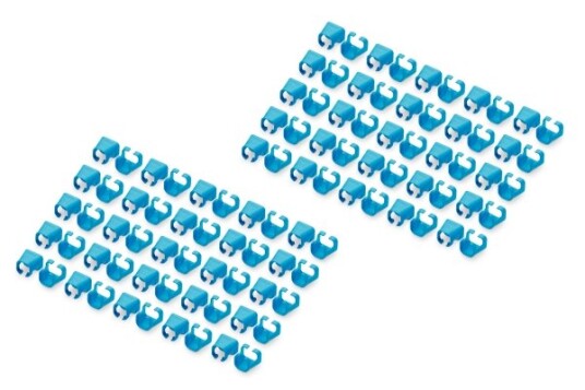 Digitus A-Cc-B Fargekodende Klemme Blå Polyvinylklorid (Pvc) Cat5e/6 100 Stykker 100 Mm