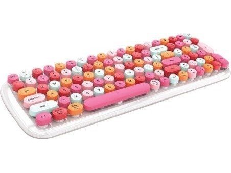 Mofii Candy Bt Trådløst Tastatur (Hvitt Og Rosa)