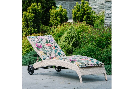 Solstol WICKER 73x196x99cm beige - Solstol WICKER 73x196x99cm beige -