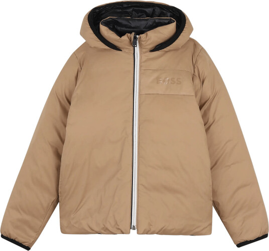 BOSS Reversible Puffer Jacket Beige 104