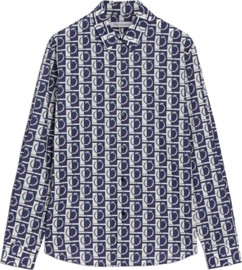 Trussardi Herre Skjorter Blå S, Trussardi Herre Skjorter Blå S,