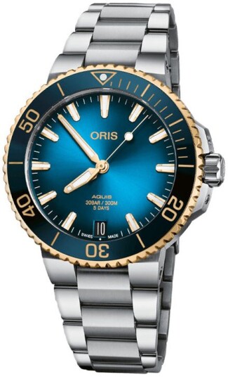 Oris Herreklokke 01 400 7769 6355 07 8 22 09PEB Aquis Blå/Stål