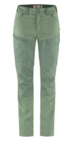 Fjellreven Abisko Midsummer Zip Off Trousers, Dame Jade Green/Patina Green 40