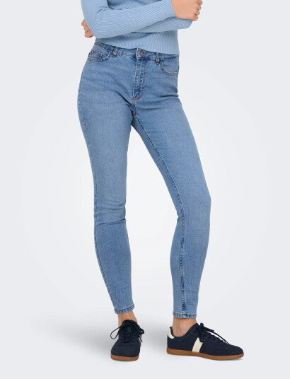 JDY Jdymoon Hw Skinny Jeans Medbluednm Noos - Blue - L x 32 JDY Jdymoon Hw Skinny Jeans Medbluednm Noos - Blue - L x 32