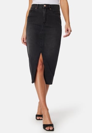 VERO MODA Vmveri High Rise calf denim skirt Black XS